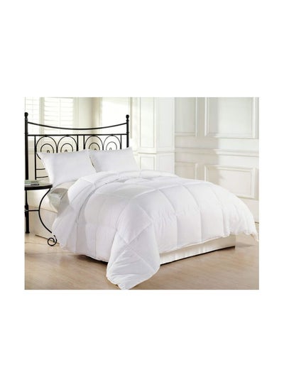 Buy Poly Fiber Comforter White Queen/Full in UAE