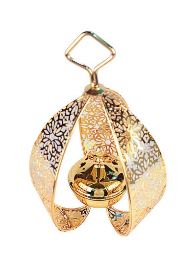 Buy Hanging Censer Traditional Single Incense Burner Gold 33x21cm in Saudi Arabia