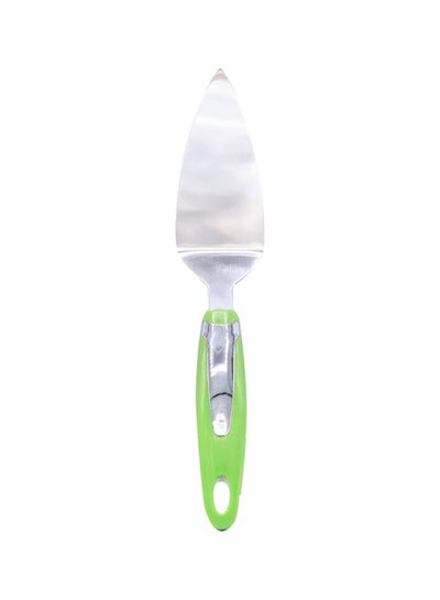 Buy Stainless Steel Flat Cake Cutter Green/Silver 27cm in Saudi Arabia