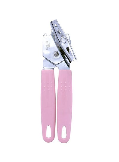 Buy Stainless Steel Can Opener Pink/Silver 20centimeter in Saudi Arabia