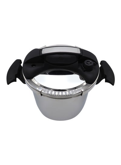 Buy Stainless Pressure Cooker Silver/Black 8.0Liters in Saudi Arabia