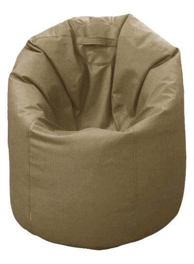 Buy PU Leather Bean Bag Beige in UAE