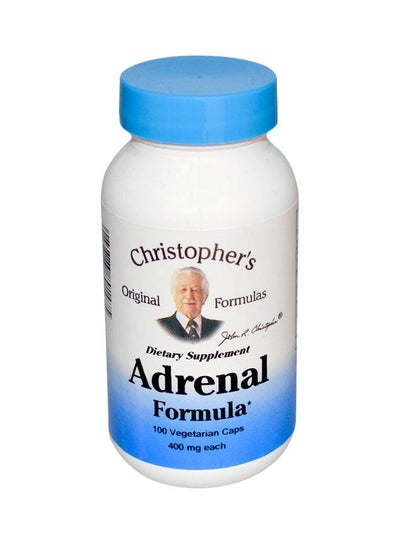 Buy Adrenal Formula Dietary Supplement 400mg - 100 Vegetarian Capsules in UAE
