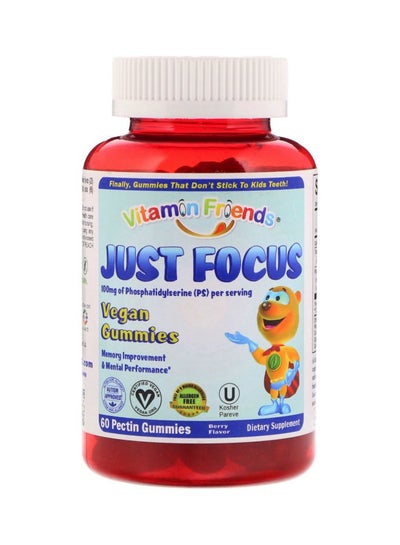 Buy Just Focus Dietary Supplement - 60 Pectin Gummies in UAE