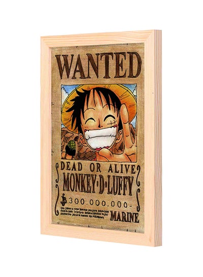 اشتري Wanted Dead Or Alive Monkey Wooden Frame Wall Art Multicolour 23 x 33centimeter في السعودية