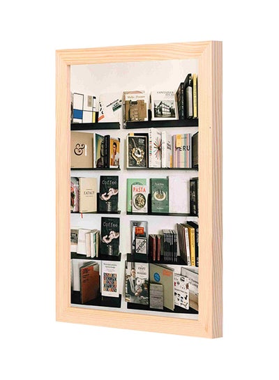 Buy Books Themed Wooden Framed Wall Art Painting Multicolour 23x33centimeter in Saudi Arabia