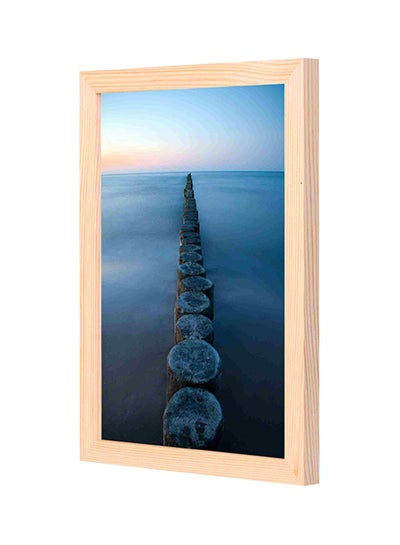 Buy Scenery Printed Wooden Framed Wall Art Painting Multicolour 23x33cm in Saudi Arabia