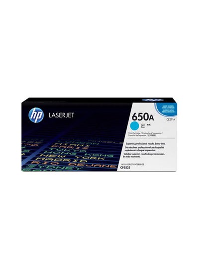 Buy 650A Laserjet Toner Cyan in Saudi Arabia