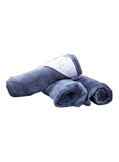 Buy Premium Microfiber Extra Large Hair Towel Grey in Saudi Arabia