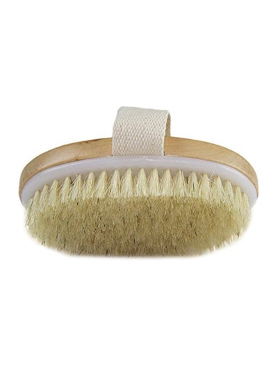 Buy Exfoliating Dry Skin Body Brush Brown 2x4x2.8inch in Saudi Arabia