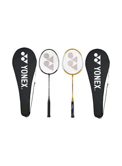 Buy 3-Piece Badminton Racquet With Full Cover Set 69x25x5centimeter in UAE