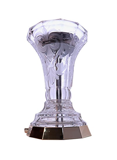 Buy Electric Engraved Glass Censer Incense Clear in Saudi Arabia