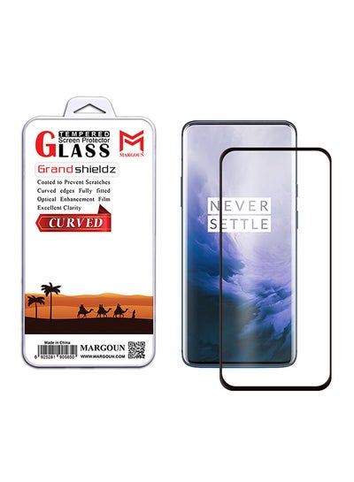 Buy 3D Curved Tempered Glass Screen Protector For OnePlus 7 Pro Clear in UAE