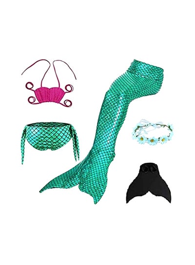 Buy 5-Piece Mermaid Swimming Suit Set in Saudi Arabia