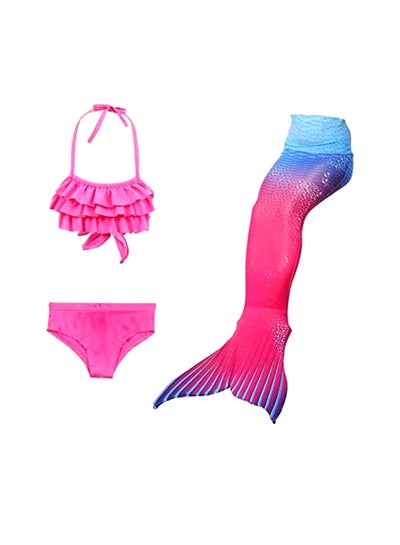 Buy 3-Piece Mermaid Bathing Swimsuit Set in Saudi Arabia