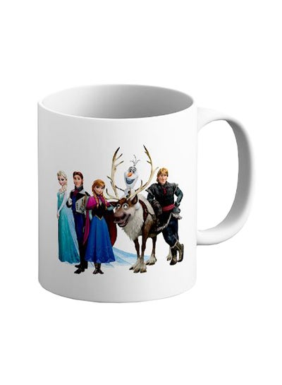 Buy Frozen Team Character Printed Ceramic Coffee Mug White in UAE