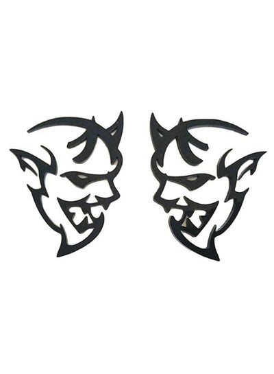 Buy 2-Piece Demon Challenger Badge Emblem Set in UAE