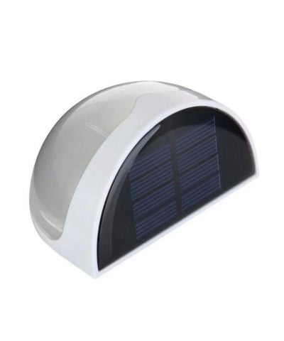 Buy Solar LED Wall Lamp White/Black 10 x 6.5cm in Saudi Arabia