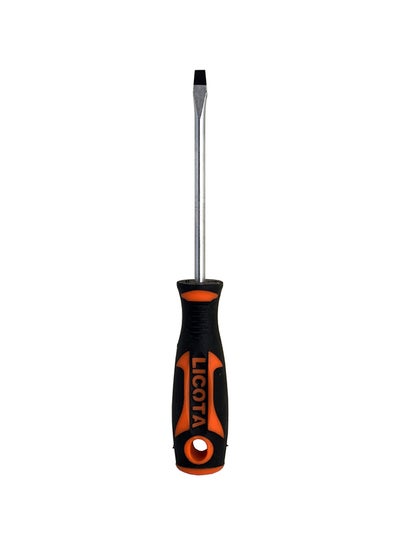 Buy Slotted Professional Screwdriver Black 4x80mm in UAE