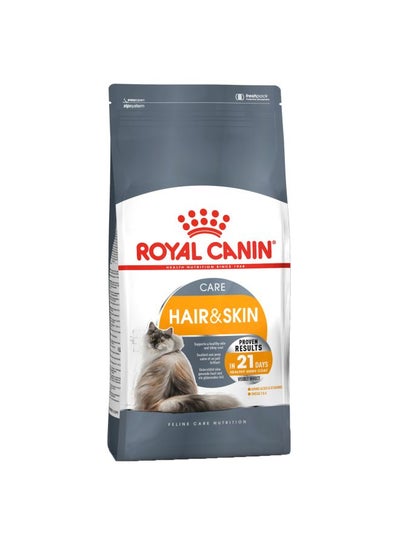 Buy Hair And Skin Feline Care Nutrition Dry Food White 10kg in UAE