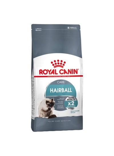 Buy Hairball Feline Care Nutrition Dry Food White/Grey 4kg in UAE