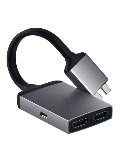 Buy Type-C Dual HDMI Adapter Space Grey in UAE