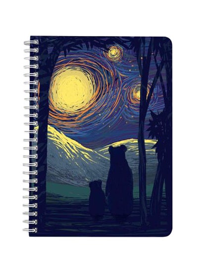 Buy Looking At The Stars A5 Spiral Bound Notebook Multicolour in Saudi Arabia