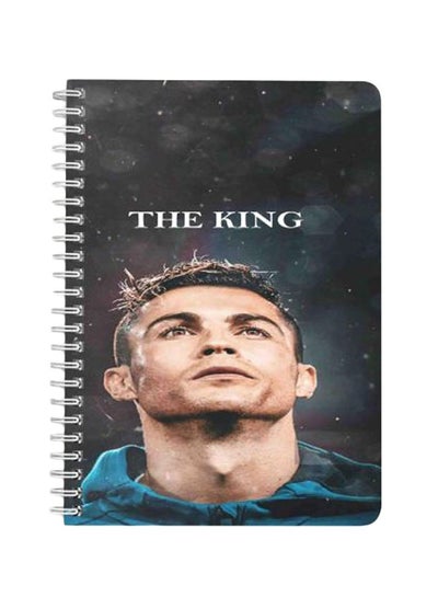 Buy The King Ronaldo A5 Spiral Bound Notebook Multicolour in Saudi Arabia