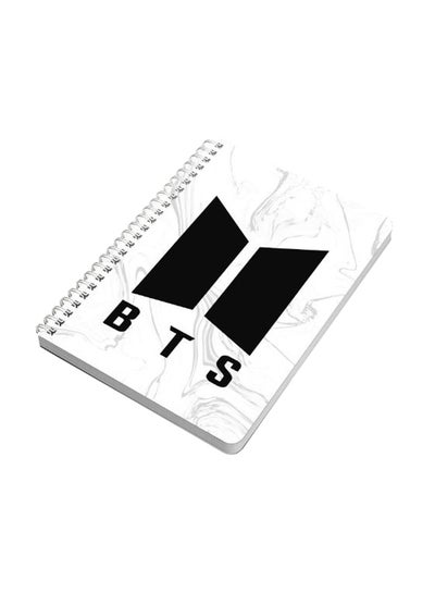 اشتري BTS A5 Spiral Notebook Black/White في السعودية