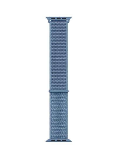 Buy Woven Nylon Sport Loop Strap for Apple Watch 40mm Blue in Saudi Arabia