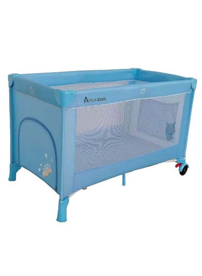 Buy Comfortable Breathable Soft Cushioned Smooth Run Easy Assembled Safe Baby Bed ( Blue) Up to 3 months in Saudi Arabia