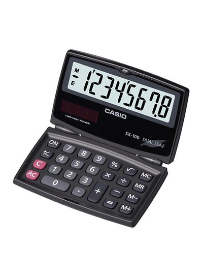 Buy Portable Calculator With Foldable Design SX-100-W-DH Black in Egypt