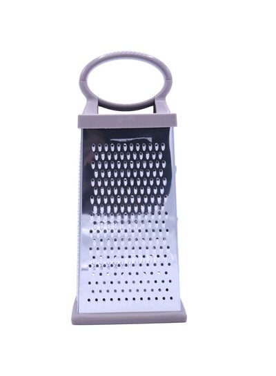 Buy 4-Face Stainless Steel Grater Silver/Grey 21x8centimeter in Saudi Arabia