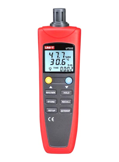 Buy Digital Hygrometer Black/Red in Saudi Arabia