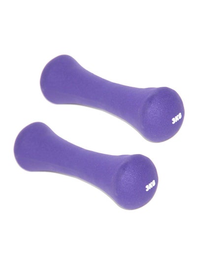 Buy 2-Piece Covered Dumbbell Set 2 x 3kg in Saudi Arabia