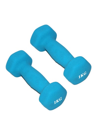 اشتري 2-Piece Hexagonal Dumbbell Set 2 x 1kg في السعودية