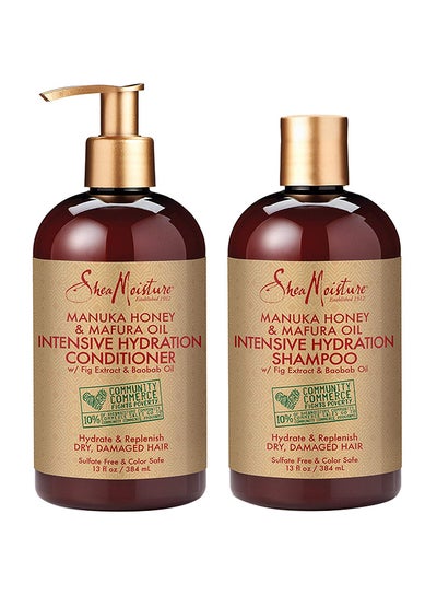 Buy Moisture Intensive Hydration Shampoo And Conditioner Multicolour 384ml in UAE