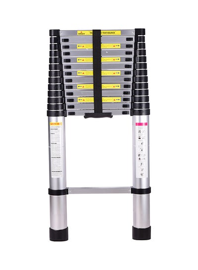 Buy Portable Multi-Use Extension Telescopic Ladder Silver 2.6meter in Saudi Arabia