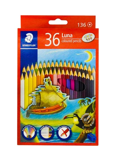 Buy Luna Coloring Pencil Set, Pack Of 36 Multicolour in UAE