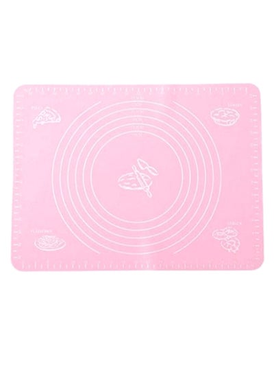 Buy Pastry Measurement Baking Oven Mat Pink 50 x 40cm in Egypt