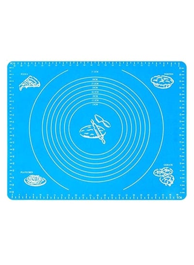 Buy Pastry Measurement Baking Oven Mat Blue 50 x 40cm in Egypt