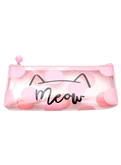 Buy Transparent Pencil Case Pink/Clear in Egypt