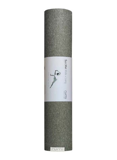 Buy Rumi Earth - Sun Yoga Mat Wide and Long - Graphite 78 X 26 X 4.3 in UAE