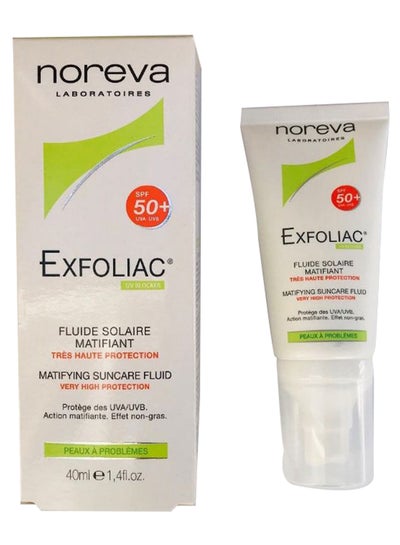 Buy Exfoliac Matifying Suncare Fluid 40ml in UAE