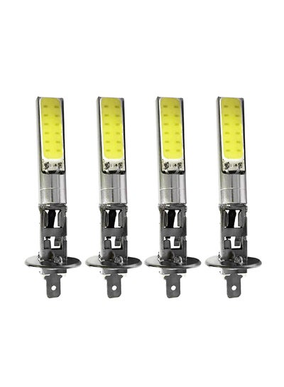 Buy 4-Piece H1 Car LED Fog Lamp in UAE