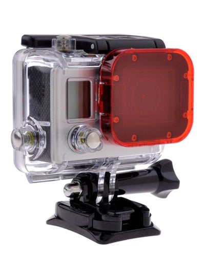 Underwater Color Correction Dive Lens Cover For GoPro Hero 4/3 Plus Red ...