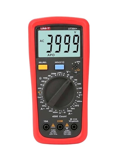 Buy Digital Multimeter Red/Black 18cm in UAE