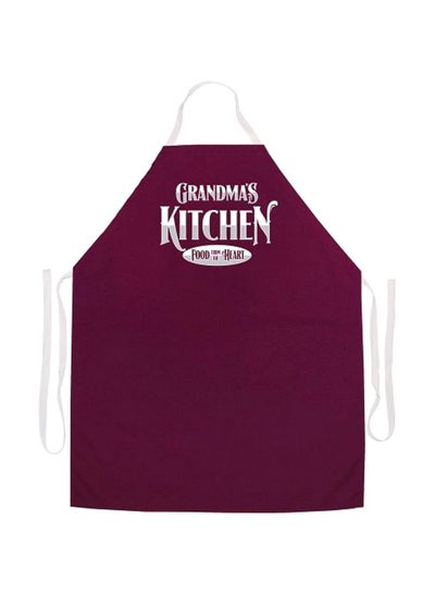 Buy Grandma's Kitchen Food Printed Apron Purple 27x34inch in Egypt