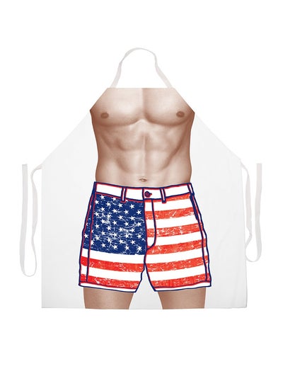 Buy American Flag Shorts Printed Apron White/Blue/Red 27x34inch in Egypt