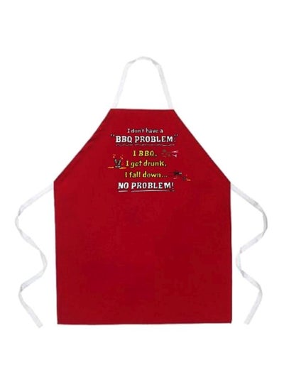 Buy Quote Printed Apron Red/White/Yellow One Size in Egypt